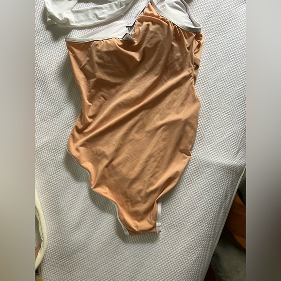 J.Crew Women's White One Shoulder Tie Bow Swimsuit New Size 10 One Piece NWT - Picture 13 of 14